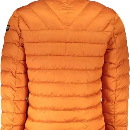 Veste en polyamide orange chic avec poches