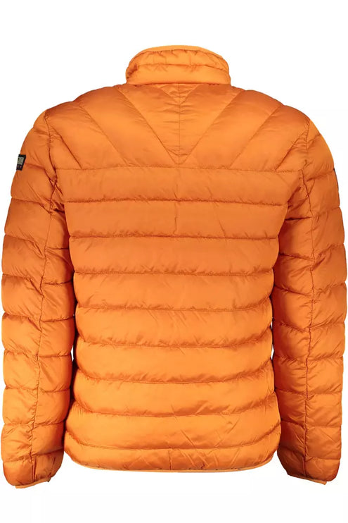 Veste en polyamide orange chic avec poches