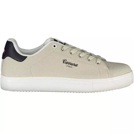 Sneaker beige elegante con acentos contrastantes