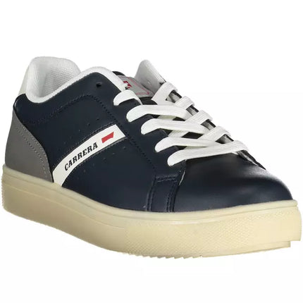 Blue Carrera Sports Sneakers con acentos contrastantes