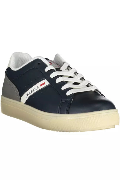 Blue Carrera Sports Sneakers con acentos contrastantes