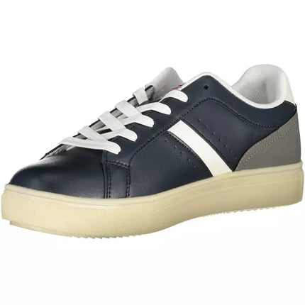 Blue Carrera Sports Sneakers con acentos contrastantes