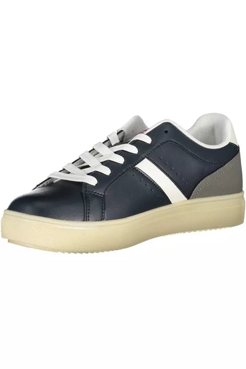 Blue Carrera Sports Sneakers con acentos contrastantes