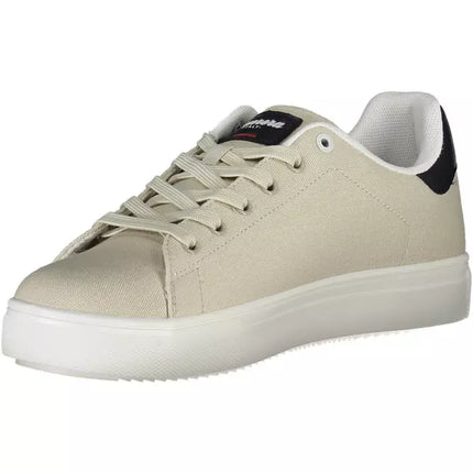 Sneaker beige elegante con acentos contrastantes