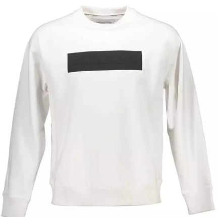 White Cotton Men Sweater