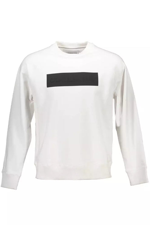 White Cotton Men Sweater