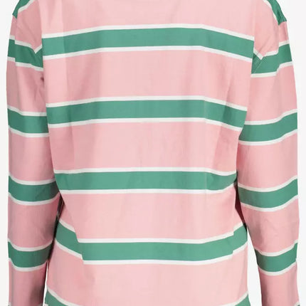 Pink Cotton Women Polo