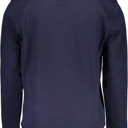 Blue Cotton Men Sweater