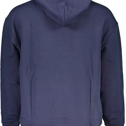 Blue Cotton Men Sweater