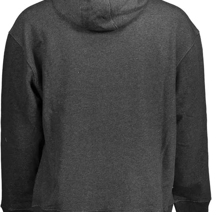 Black Cotton Men Sweater