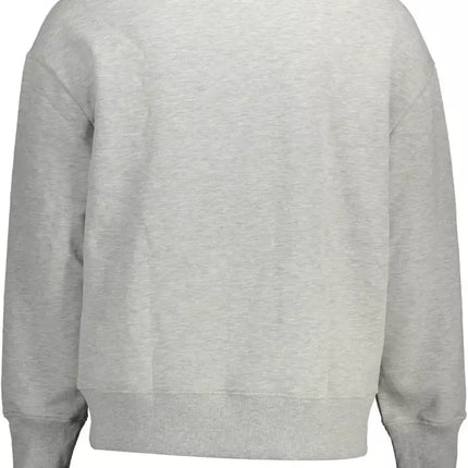 Gray Cotton Men Sweater