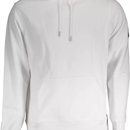 White Cotton Men Sweatshirt