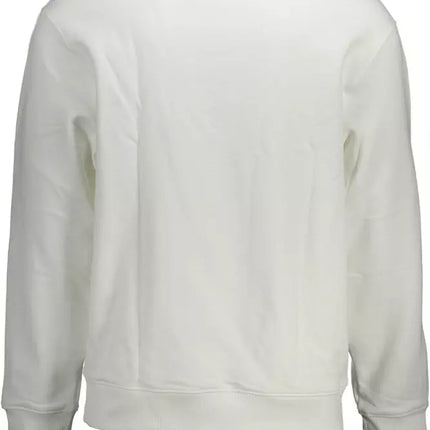 White Cotton Men Sweater