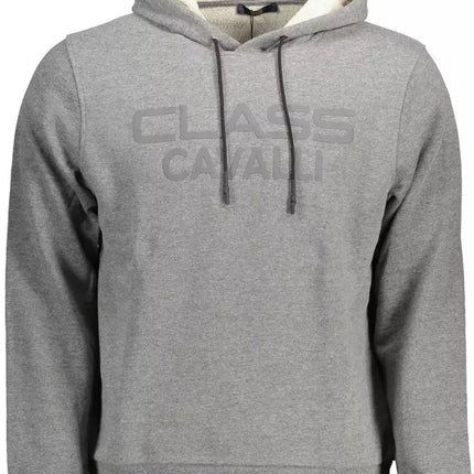 Gray Cotton Men Sweatshirt