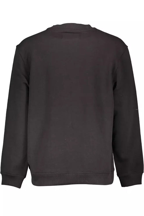 Black Cotton Men Sweater