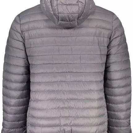 Veste polyamide à capuche élégante en gris