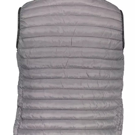 Gilet en polyamide gris sans manches élégant