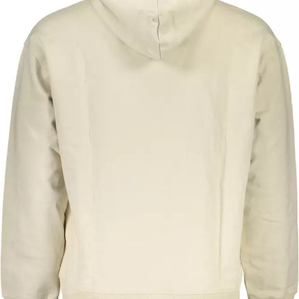 Beige Cotton Men Sweater