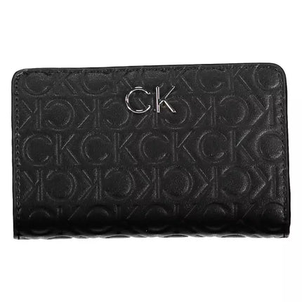 Black Polyester Women Wallet