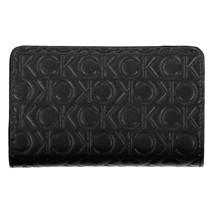 Black Polyester Women Wallet