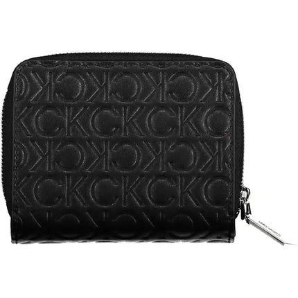 Black Polyester Women Wallet