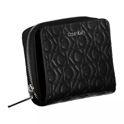 Black Polyester Women Wallet