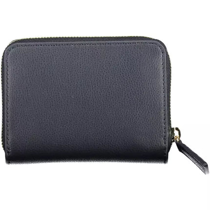 Blue Polyester Women Wallet