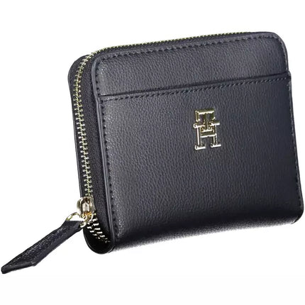 Blue Polyester Women Wallet