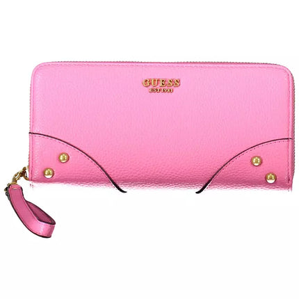 Pink Polyethylene Women Wallet