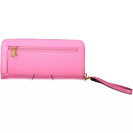 Pink Polyethylene Women Wallet