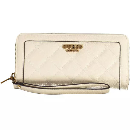 Beige Polyethylene Women Wallet