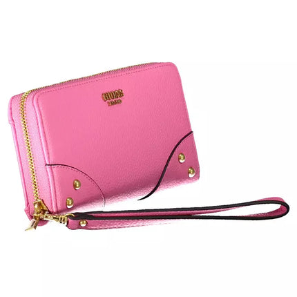 Pink Polyethylene Women Wallet