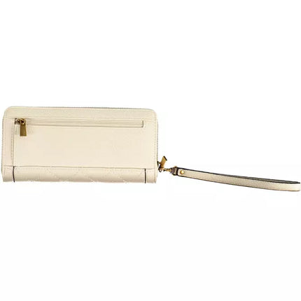 Beige Polyethylene Women Wallet