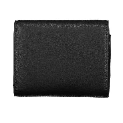 Black Polyester Women Wallet