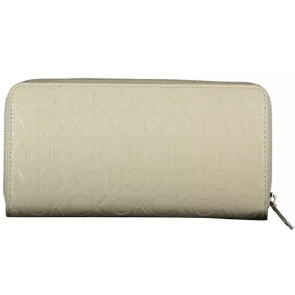 Beige Polyethylene Women Wallet