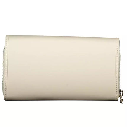 White Polyethylene Women Wallet