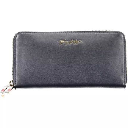 Blue Leather Women Wallet