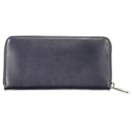 Blue Leather Women Wallet