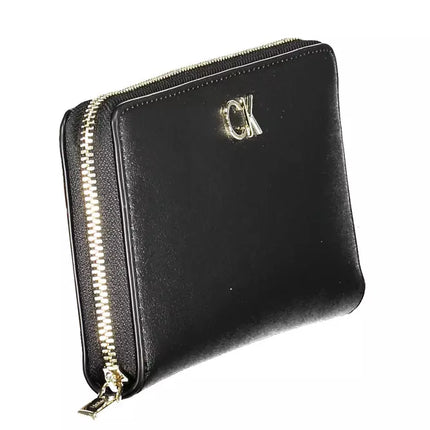 Black Polyethylene Women Wallet