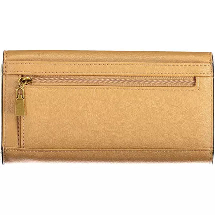 Elegante Beige Polyethyleen Vrouwen Portemonnee