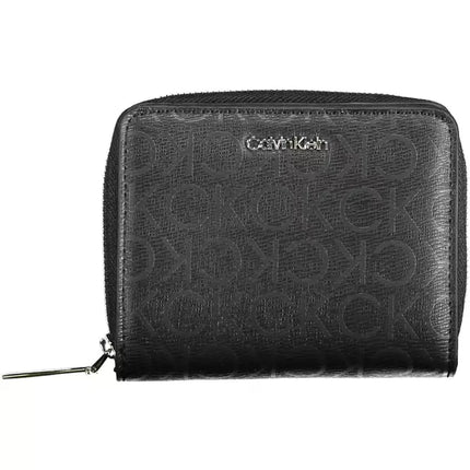 Black Polyester Women Wallet