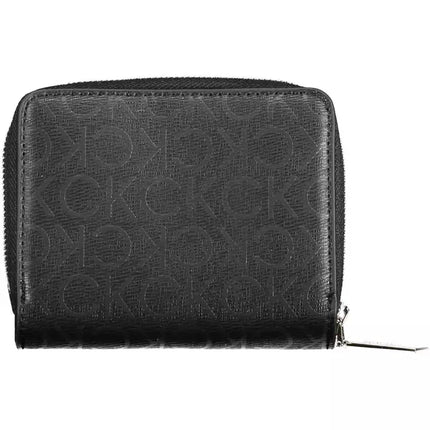 Black Polyester Women Wallet