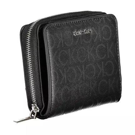 Black Polyester Women Wallet