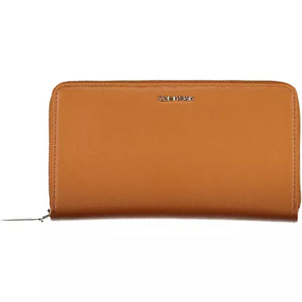 Brown Polyethylene Women Wallet