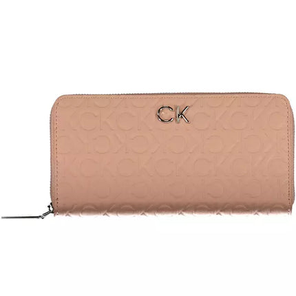 Pink Polyester Women Wallet