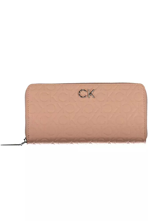 Pink Polyester Women Wallet