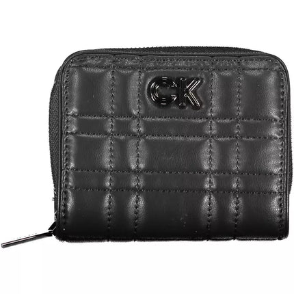 Black Polyester Women Wallet