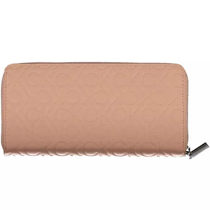 Pink Polyester Women Wallet