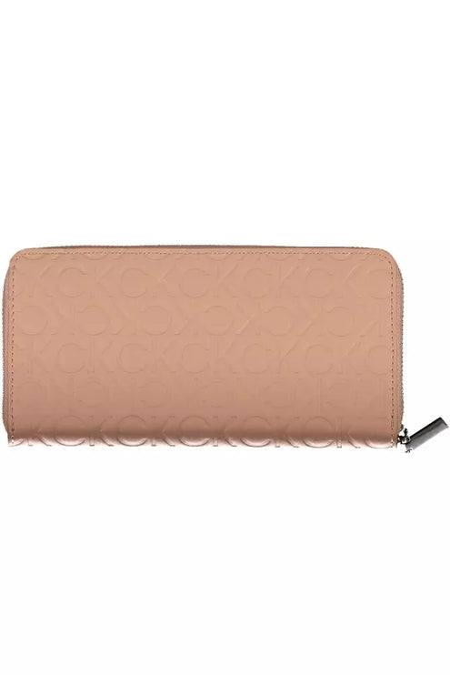 Pink Polyester Women Wallet