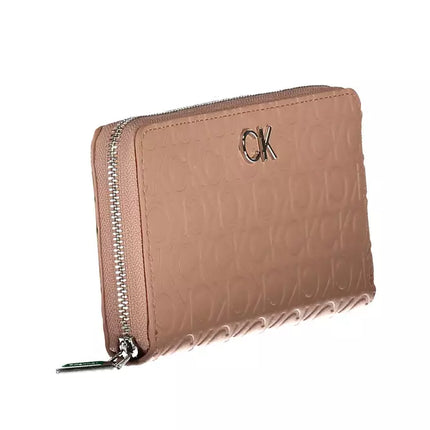 Pink Polyester Women Wallet